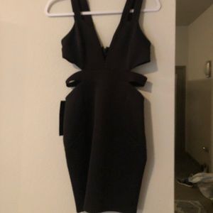 Bebe black cut out dress